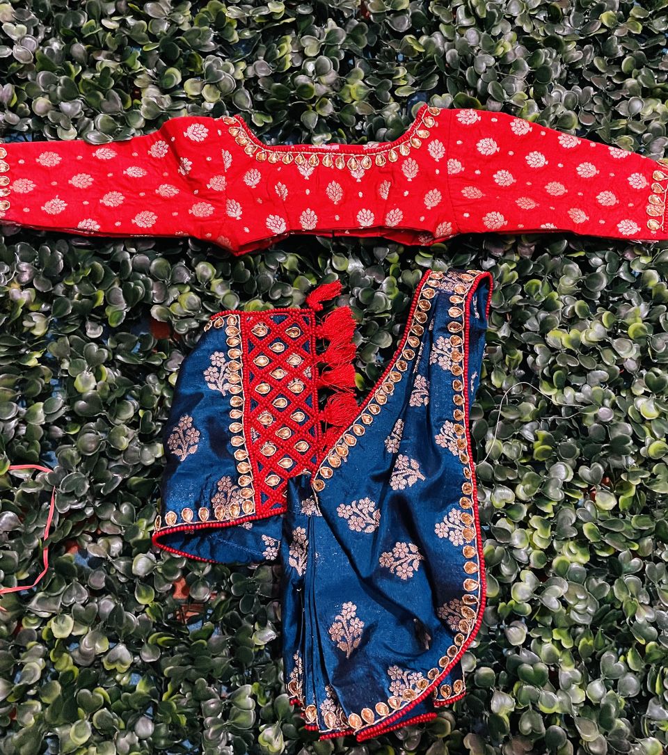 Bengali Banarasi Silk Saree dress for mata rani