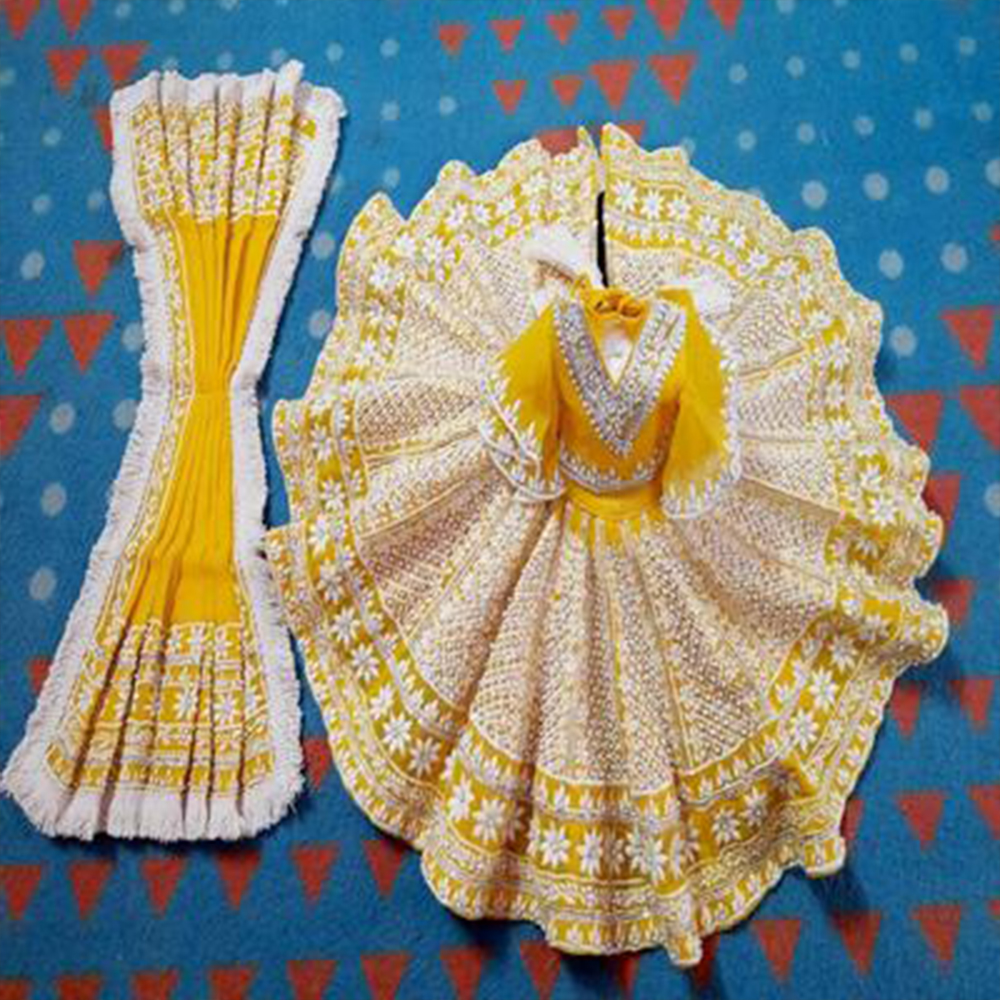 Yellow Chikankari Dress